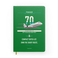 Thumbnail for Fokker 70 design on green notebook
