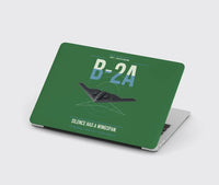 Thumbnail for B-2A Spirit design on green MacBook case
