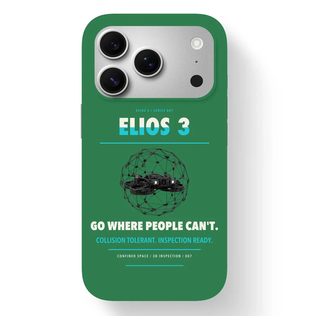 Flyability Elios 3 Case design on green iphone case
