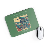 Thumbnail for VINTAGE G4452 - The Mechanic's Lunch Whistle - Designed Mouse Pads design on green rectangle