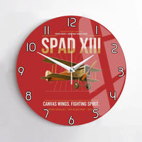 Thumbnail for SPAD XIII design on red no frame wall clock