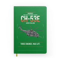 Thumbnail for Sikorsky CH-53E Super Stallion design on green notebook