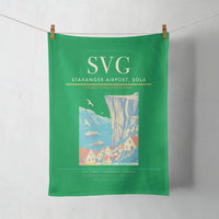 Thumbnail for Stavanger Airport, Sola (SVG) design on green towel