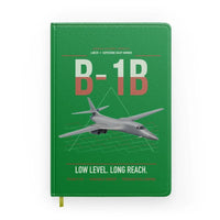 Thumbnail for B-1B Lancer design on green notebook