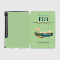 Thumbnail for Entebbe International Airport (EBB) design on light green samsung tablet tablet case