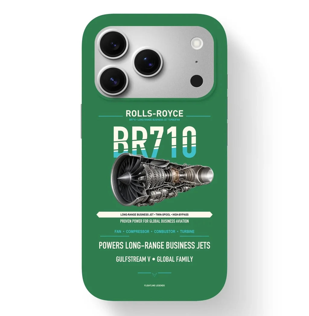 BR710 Case design on green iphone case
