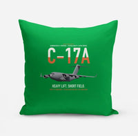 Thumbnail for C-17A Globemaster III design on green pillow