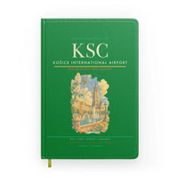 Thumbnail for Košice International Airport (KSC) design on green notebook