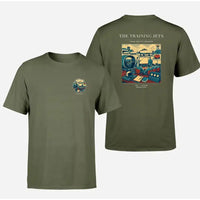 Thumbnail for VINTAGE G4126 - The Training Jets - Double-Side T-Shirt design on greenarmy double side t shirt