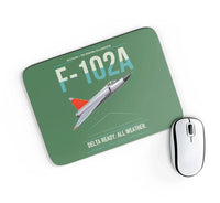 Thumbnail for F-102A Delta Dagger design on green rectangle mouse pad