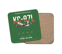 Thumbnail for KC-97L STRATOFREIGHTER design on green 1 piece coaster