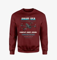 Thumbnail for Parrot ANAFI USA design on wine red sweatshirt