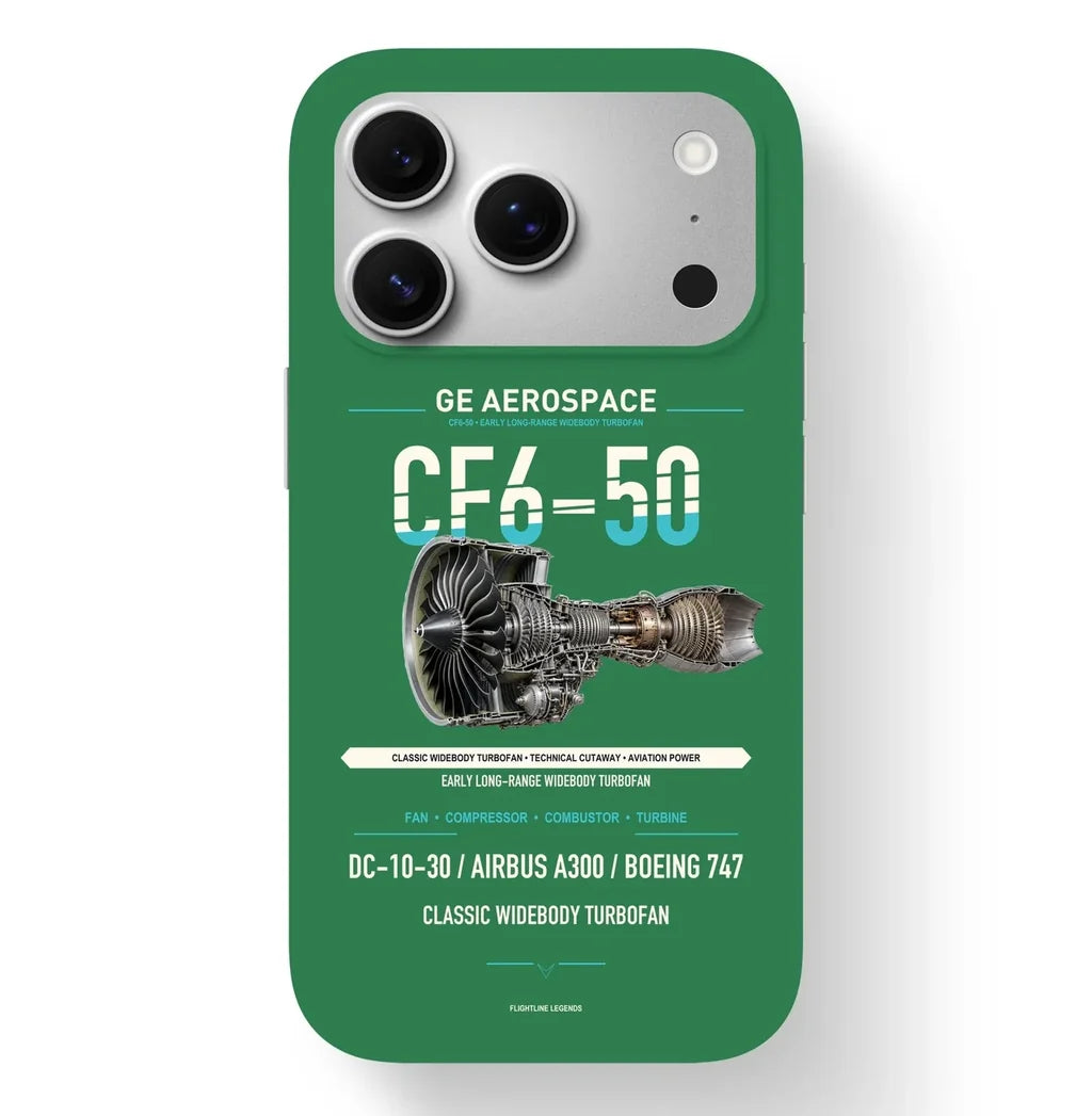 CF6-50 Case design on green iphone case