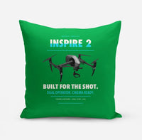 Thumbnail for DJI Inspire 2 design on green pillow