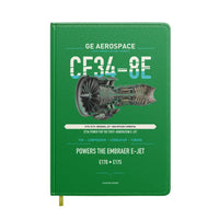 Thumbnail for CF34-8E design on green notebook