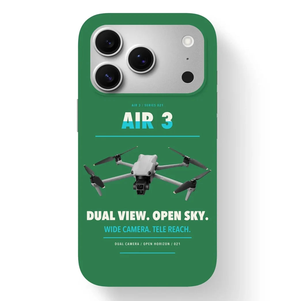 DJI Air 3 Case design on green iphone case