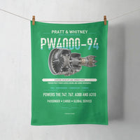 Thumbnail for PW4000-94 design on green towel