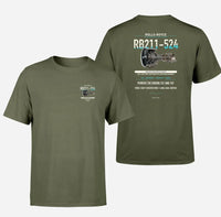 Thumbnail for RB211-524 design on green army t shirt
