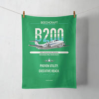 Thumbnail for Beechcraft King Air B200 design on green towel