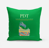 Thumbnail for Eastern Oregon Regional Airport (PDT) design on green pillow