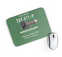 Thumbnail for TAY 611-8 design on green rectangle mouse pad