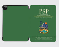 Thumbnail for Palm Springs International Airport (PSP) design on green ipad tablet case