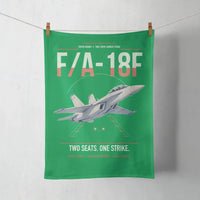 Thumbnail for F-A-18F Super Hornet design on green towel