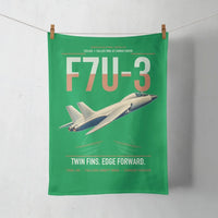 Thumbnail for F7U-3 Cutlass design on green towel