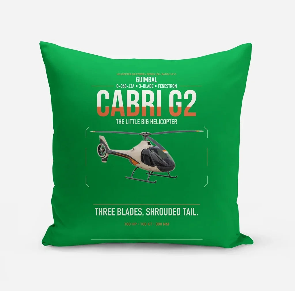 Guimbal Cabri G2 design on green pillow
