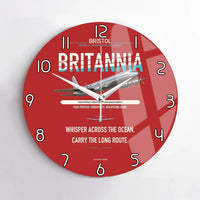 Thumbnail for Bristol Britannia 312 design on red no frame wall clock