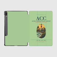 Thumbnail for Accra International Airport (ACC) design on light green samsung tablet tablet case