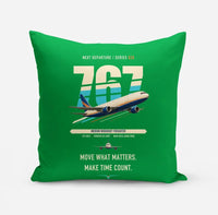 Thumbnail for Boeing 767-300F design on green pillow