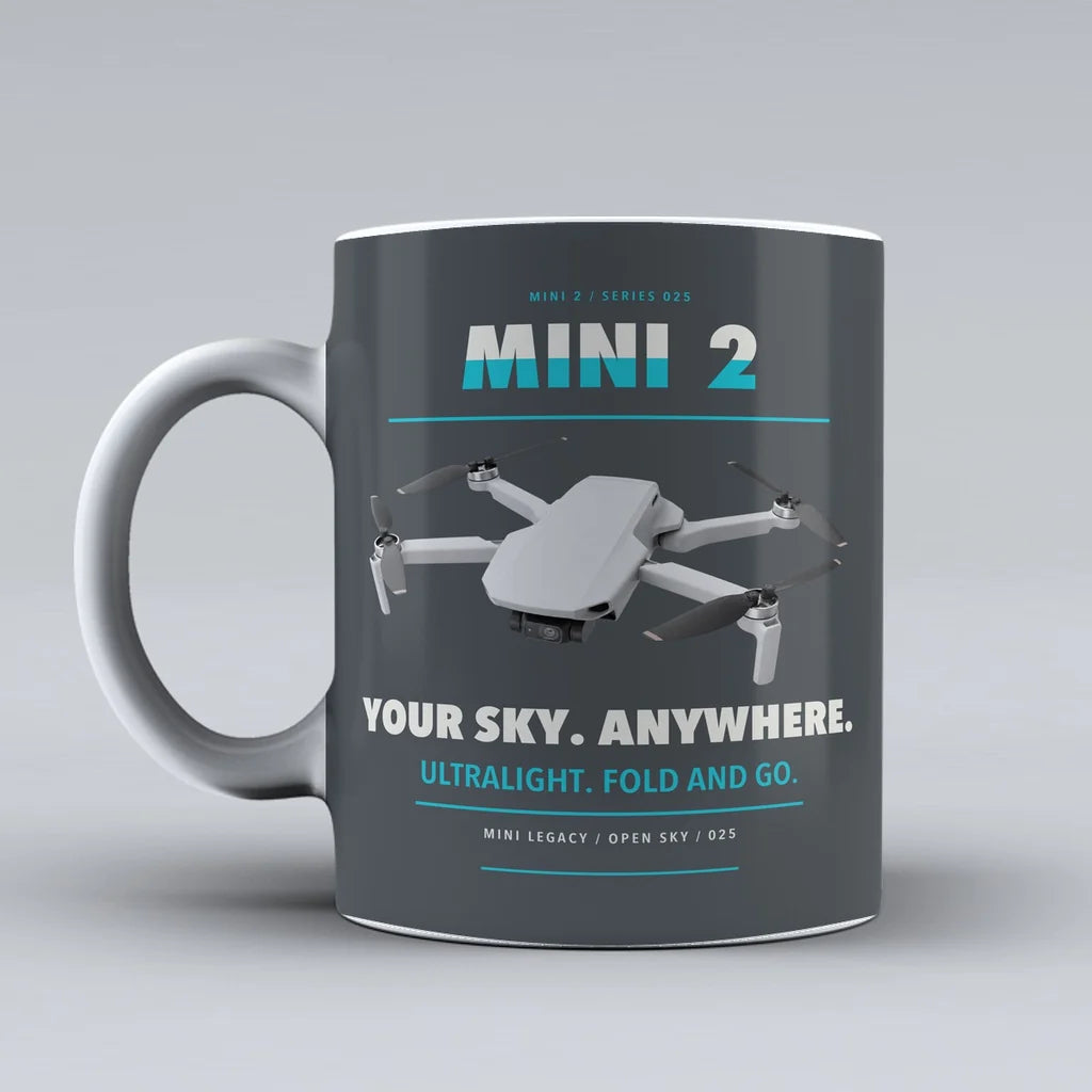 Mini 2 Mug design on gray dji