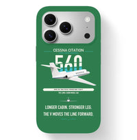 Thumbnail for Cessna Citation 560 - Citation V design on green magsafe iphone case, for iPhone 17 Pro