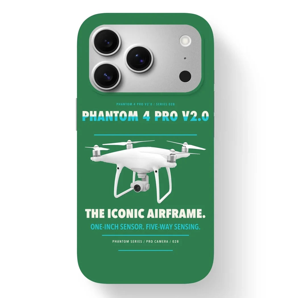 DJI Phantom 4 Pro V2.0 Case design on green iphone case