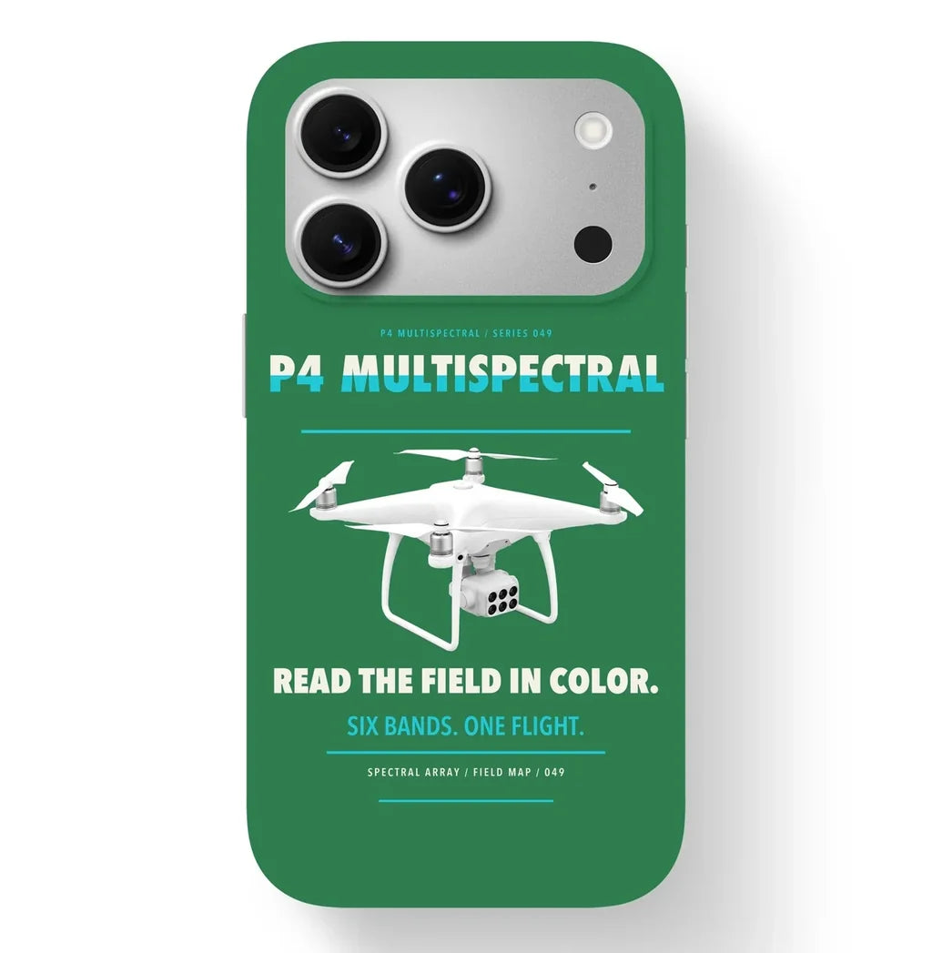 DJI P4 Multispectral Case design on green iphone case