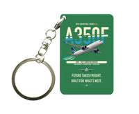 Thumbnail for Airbus A350F Key Chain design on green key chain