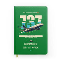Thumbnail for Boeing 737-700 NG design on green notebook