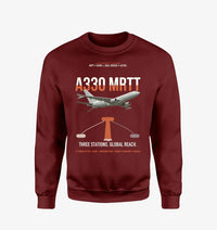 Thumbnail for Airbus A330 MRTT design on wine red sweatshirt
