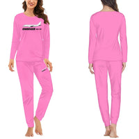 Thumbnail for The Embraer ERJ-175 women pajamas - Pink
