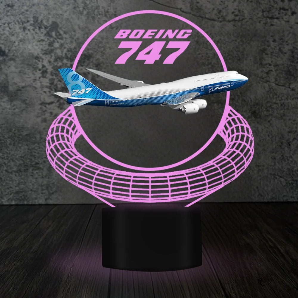 Customisable Boeing 747 3D Lamp - view 8