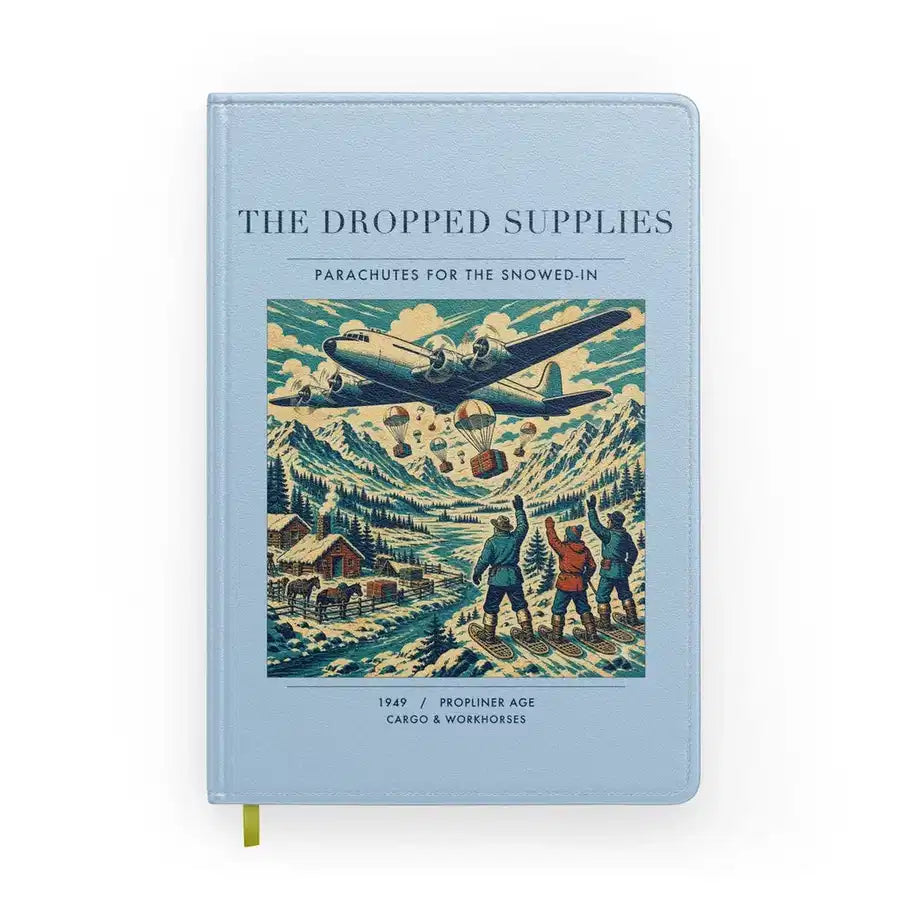 VINTAGE G4234 - The Dropped Supplies - Designed Notebooks design on lightblue