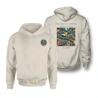 Thumbnail for VINTAGE G4404 - The Market Day Amphibian - Double-Side Hoodie design on khaki double side