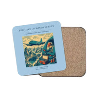 Thumbnail for The Cave Of Winds Survey - Designed Coasters design on light blue 1-piece