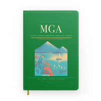Thumbnail for Augusto C. Sandino International Airport (MGA) design on green notebook