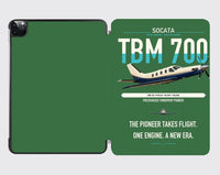 Thumbnail for Socata TBM 700 design on green ipad tablet case