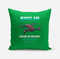 Thumbnail for DJI Mavic Air design on green pillow