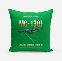 Thumbnail for MC-130J COMMANDO II design on green pillow