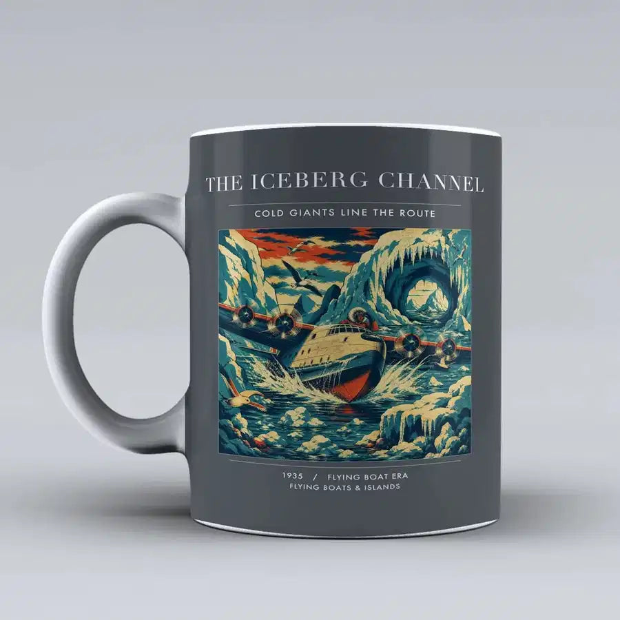 VINTAGE G4276 - The Iceberg Channel - Ceramic Mug design on gray