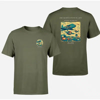 Thumbnail for VINTAGE G4471 - The Skydive Festival Lift - Double-Side T-Shirt design on greenarmy double side t shirt